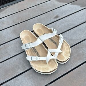 Birkenstock Mayari Size 37 White Sandals